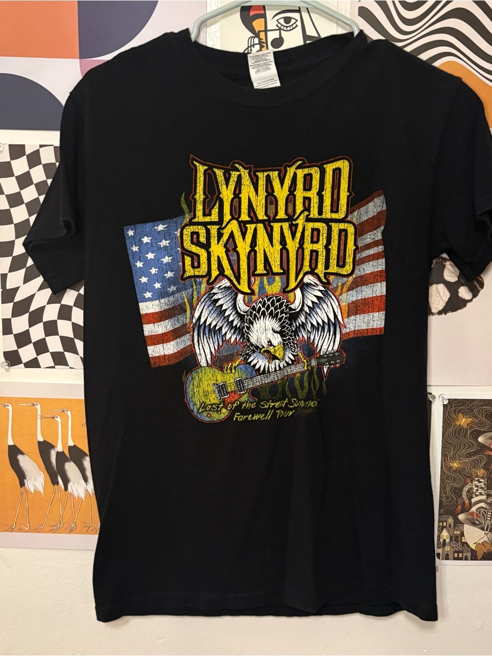 Lynyrd Skynyrd Last of the Street Survivors Farewell Tour Black Graphic Tee